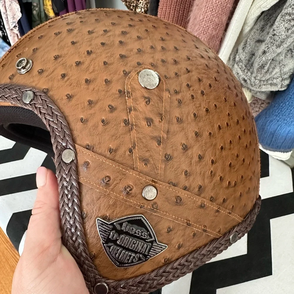 Vintage 3/4 Half Shell Adult Helmet - Picture 11 of 12